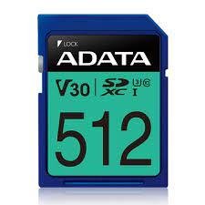 Adata MEMORY SDXC 512GB V30/ASDX512GUI3V30S-R