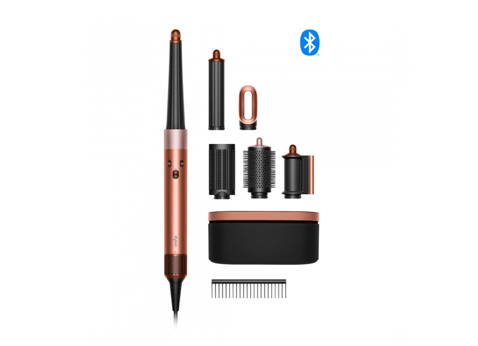 Dyson Airwrap I.D. Curly Coily Multi Style Complete Long Styler and Dryer HS08 Amber Silk/Pink Champange (Gift Edition) 142899-01