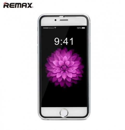Remax Honor 0.2mm 9H Pilna izmēra Aizsargplēve-stikls ar melnu metāla rāmi priek&scaron; iPhone 6 6S 4.7inch