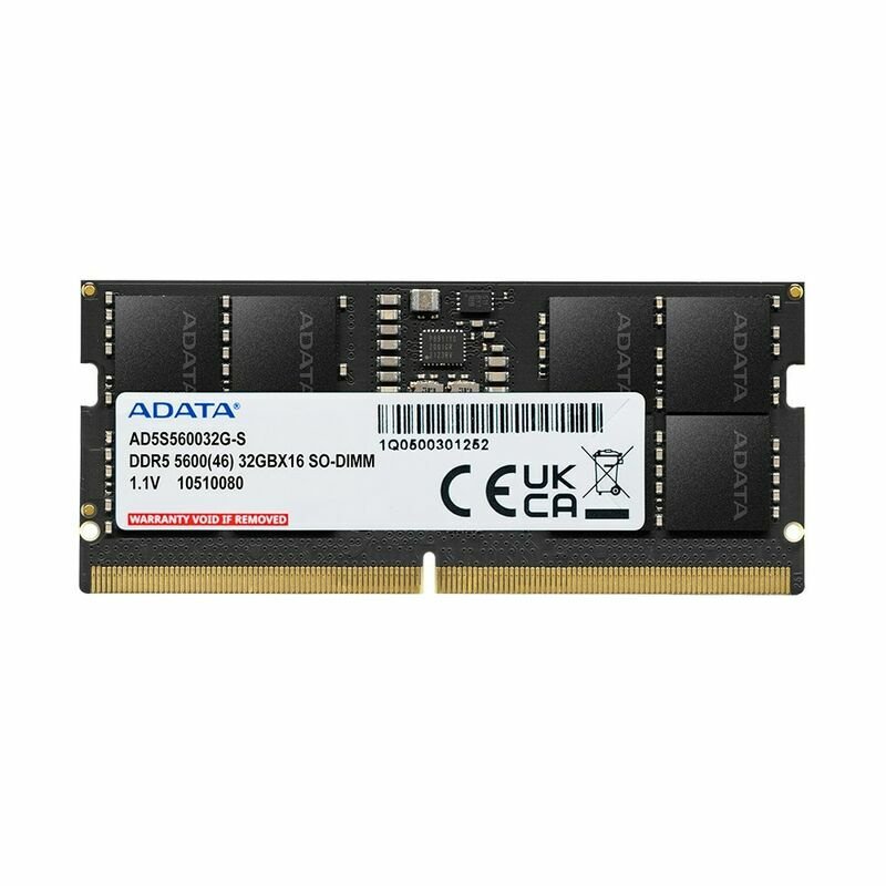 A-data ADATA 16GB DDR5 5600MHz SO-DIMM AD5S560016G-S 