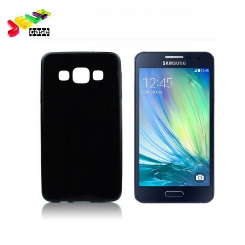 Forcell Jelly Back Case Samsung A300 Galaxy A3 silikongēla telefona apvalks Melns