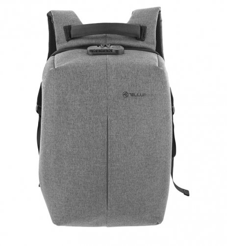 Tellur 15.6 Notebook Backpack Antitheft V2, USB Port, Gray
