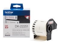 Brother Continuous Tape 62mm Bk-Red/Whit