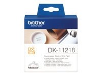 Brother DK11218 roundly labels white