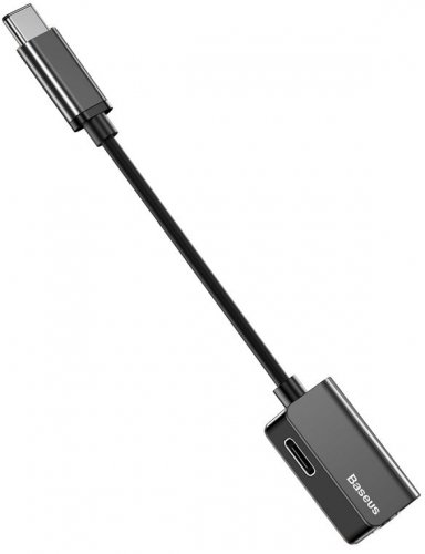Baseus Type-C Male To Type-C Female + 3.5mm Female adapteris