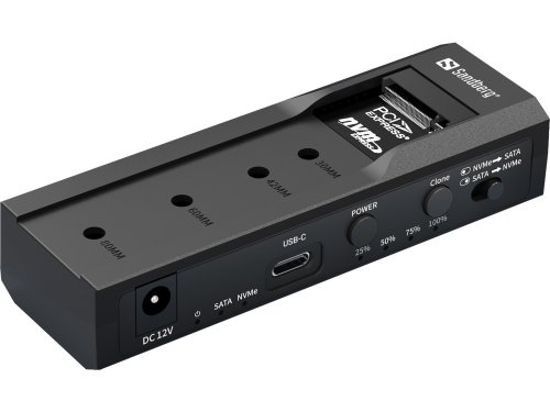 Sandberg 136-49 USB 3.2 Cloner &amp; Dock for M2 + NVMe + SATA