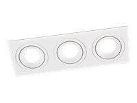 Leduro SQUARE 3 Recessed white GU10 x 3