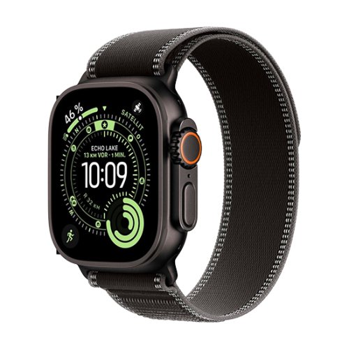 Apple Watch Ultra 3 (2025)  49mm Black Titanium Case with Trail Loop M/L - Black/Charcoal