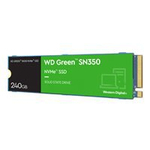 SSD|WESTERN DIGITAL|Green SN350|250GB|M.2|PCIe Gen3|NVMe|TLC|Write speed 1500 MBytes/sec|Read speed 2400 MBytes/sec|2.38mm|TBW 40 TB|MTBF 1000000 hours|WDS250G2G0C