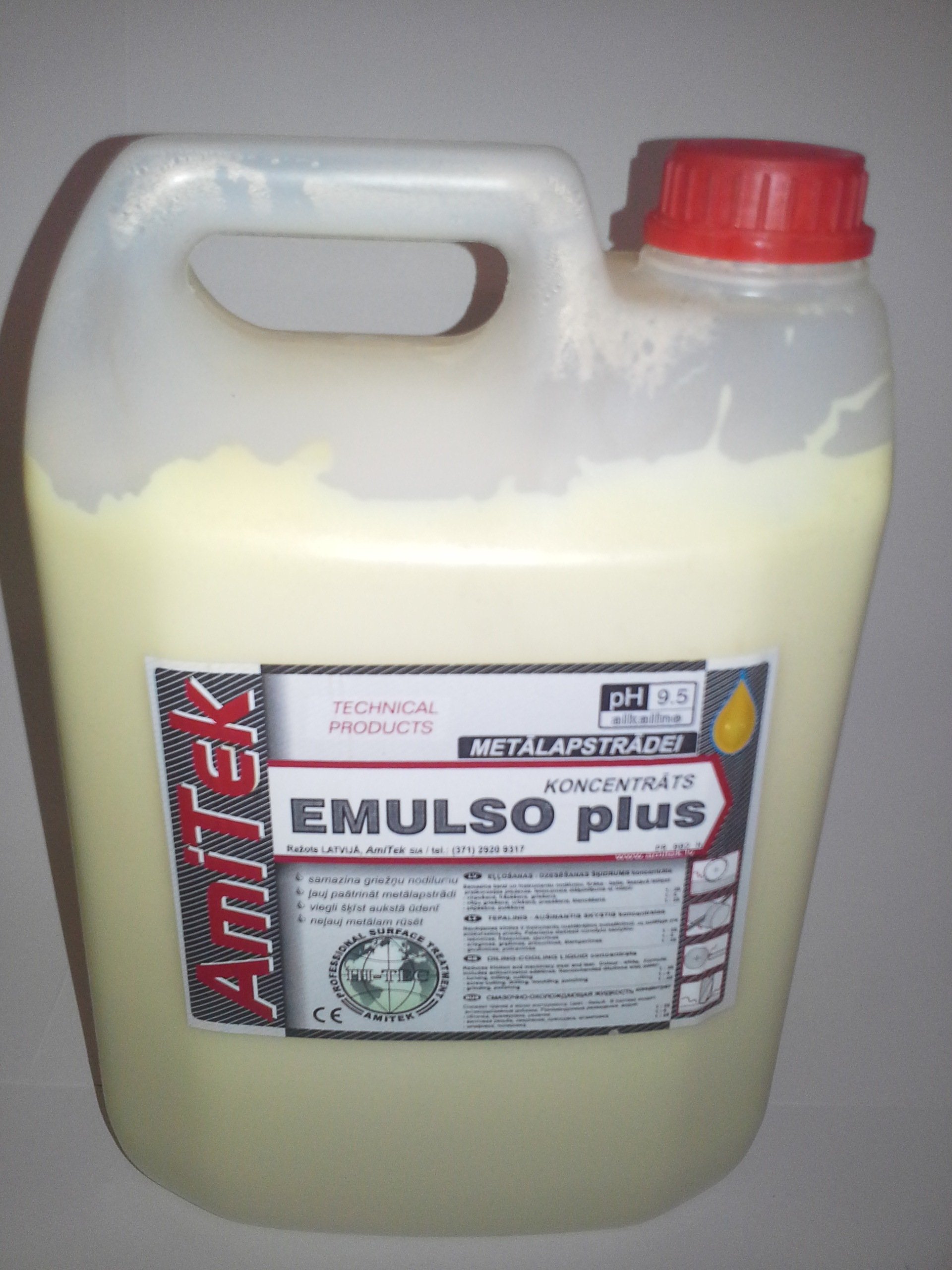 EMULSO plus, eļļošanas-dzesēšanas škidrums, koncentrāts, 5L