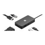 Microsoft MS USB-C Travel Hub BG/YX/LT/SL Black