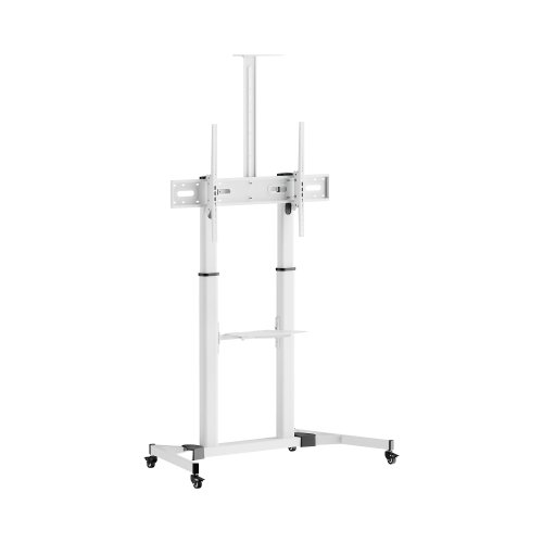Sbox FS-3610 WHITE Floor Ultra-Large LED TV Stand 60-100" 100kg White