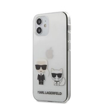 Karl lagerfeld iPhone 12 mini 5.4&#39;&#39; PC/TPU Karl &Choupette Cover Apple Transparent