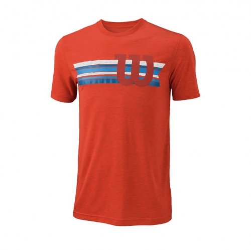 Wilson viriesu apgerbi M T-SHIRT STRIPE TECH TEE