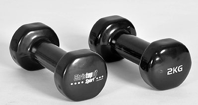 Christopeit sport vinila hanteles &ndash; Beauty Bells 2x2kg (pāris)