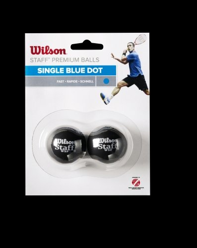 Wilson squash WILSON skvo&scaron;a bumbiņas STAFF Iepakojumā 2 gb. - blue dot