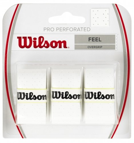 Wilson gripi PRO OVERGRIP PERFORATED Balts 3gb./iep.