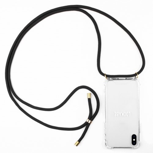 Lookabe necklace iPhone Xs Max gold black loo005