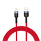 Tellur Data cable USB to Lightning with LED Light, 3A, 1.2m red