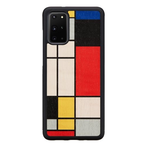Man&amp;wood MAN&amp;WOOD case for Galaxy S20+ mondrian wood black