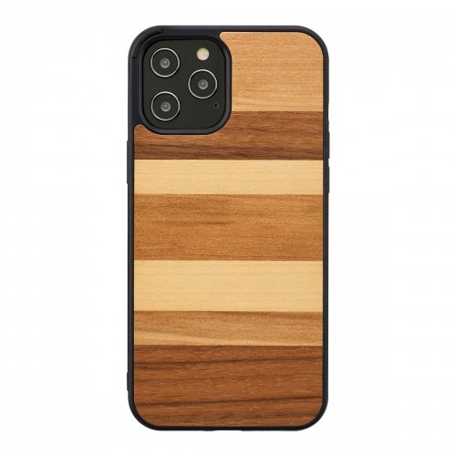 Man&amp;wood MAN&amp;WOOD case for iPhone 12/12 Pro sabbia black