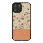 Man&wood MAN&WOOD case for iPhone 12/12 Pro pink flower black