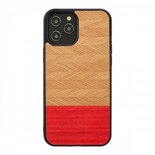 Man&amp;wood MAN&amp;WOOD case for iPhone 12 Pro Max herringbone azalea black