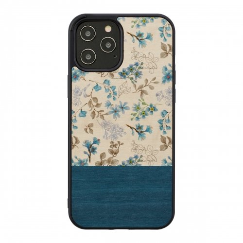 Man&amp;wood MAN&amp;WOOD case for iPhone 12 Pro Max blue flower black