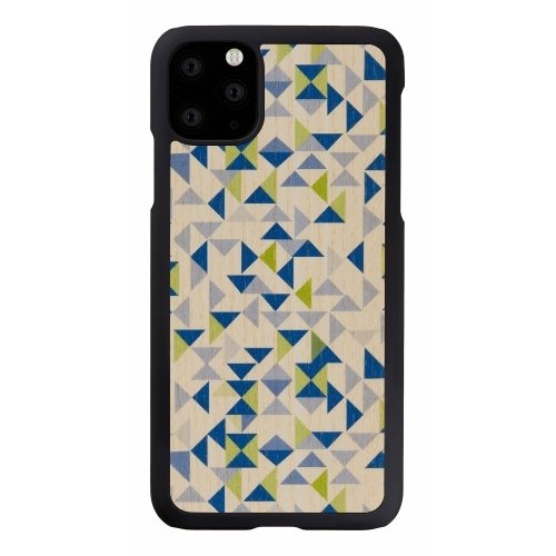 Man&amp;wood MAN&amp;WOOD SmartPhone case iPhone 11 Pro Max blue triangle black