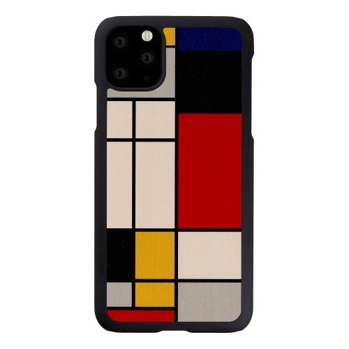 Man&amp;wood MAN&amp;WOOD SmartPhone case iPhone 11 Pro Max mondrian wood black