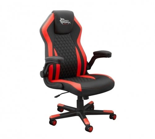 White shark Gaming Chair Red Dervish K-8879 black/red