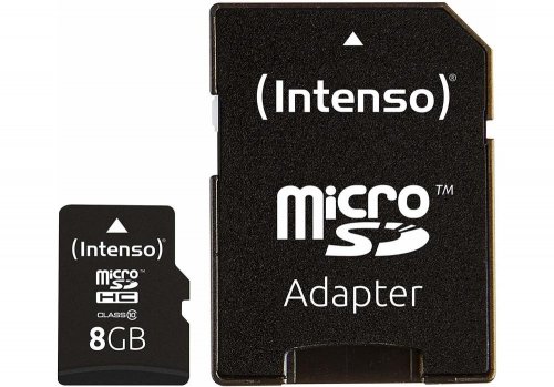 Intenso MEMORY MICRO SDHC 8GB C10/W/ADAPTER 3413460