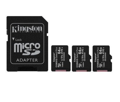 Kingston MEMORY MICRO SDXC 64GB UHS-I/3PACK SDCG4/64GB