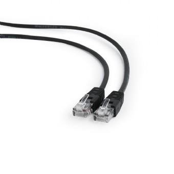 Gembird PATCH CABLE CAT5E UTP 0.5M/BLACK PP12-0.5M/BK