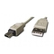 Gembird CABLE USB2 AM-MINI 1.8M WHITE/CC-USB2-AM5P-6