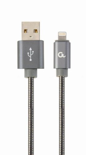 Gembird CABLE LIGHTNING TO USB2 2M/CC-USB2S-AMLM-2M-BG