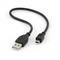 Gembird CABLE USB2 AM-MINI 30CM BLACK/CCP-USB2-AM5P-1