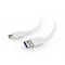 Gembird CABLE USB-C TO USB3 3M WHITE/CCP-USB3-AMCM-W-10