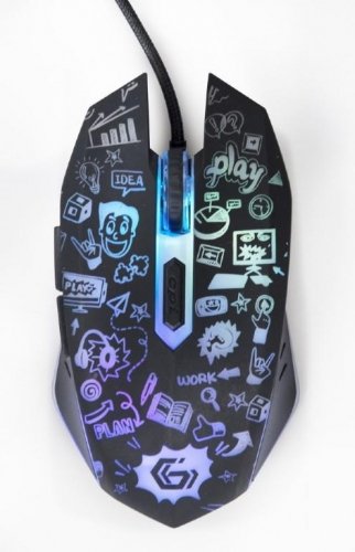 Gembird MOUSE USB OPTICAL BLACK/MUS-6B-GRAFIX-01