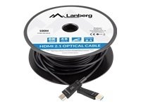 Lanberg HDMI v2.1 M/M cable 100m optical
