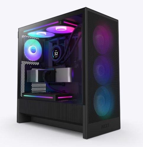Nzxt PC case H5 Flow RGB 2024 black