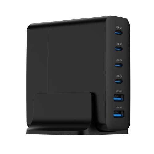Gembird CHARGER USB UNIVERSAL 6P 75W/TA-UC-2A4C-PD75-01-BK