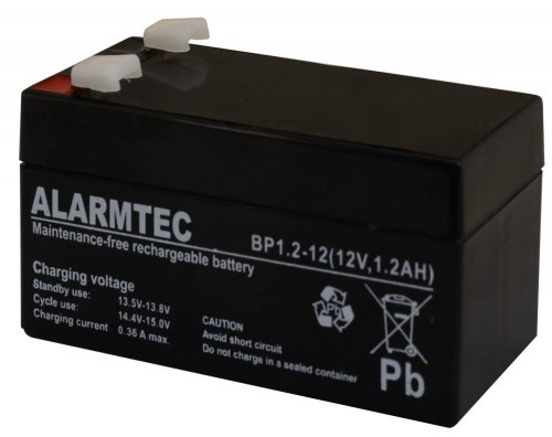 EMU BATTERY 12V 1.2AH VRLA/BP1.2-12 ALARMTEC