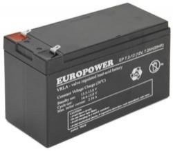 EMU BATTERY 12V 7.2AH VRLA/EP7.2-12 T2 EUROPOWER