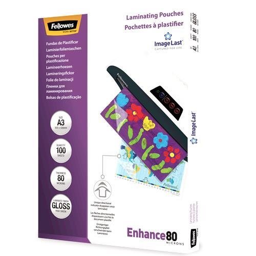 Fellowes LAMINATOR POUCH IMAGELAST/A3 80 100PCS 5306207
