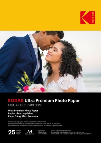 Kodak Ultra Prem Photo 280g 10.4 Glossy A4x25