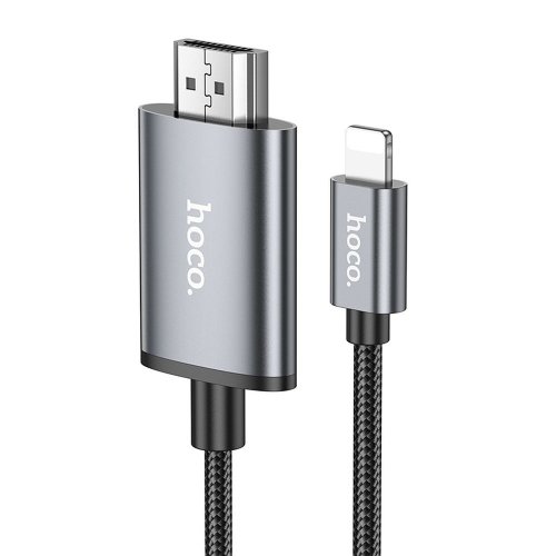 HOCO Lightnong to HDMI 1080p/60Hz 2M cable metal grey