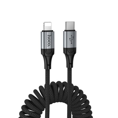 Hoco cable USB C to Lightning PD 27W q.5m black