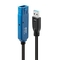 Lindy CABLE USB3 EXTENSION 8M/43158