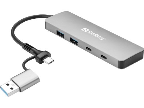Sandberg 136-64 USB-C/A to 2xUSB-A+2xUSB-C Hub